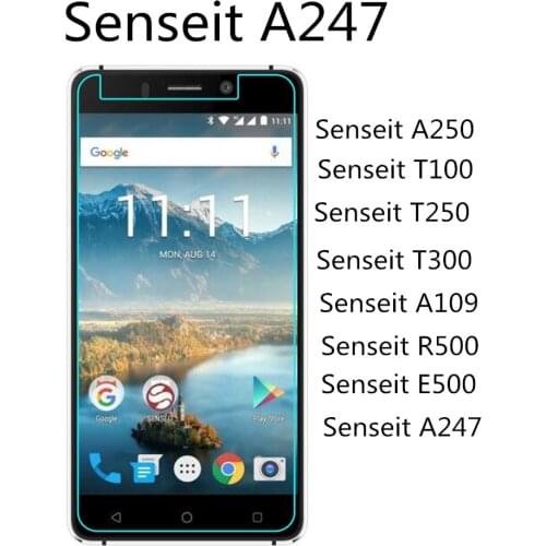 For Senseit E500 Glass Tempered Glass for Senseit T300 R500 T250 T100 A250 A109 A247 Screen Protector Protective Glass 9H 2.5D