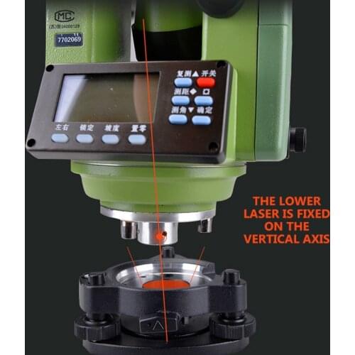 DE2A Green Dual Laser Surveying and Mapping Instrument Theodolite Engineering Measuring Instrument High-precision DE2A
