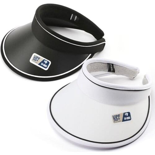 PVC Women Cap UV Sun protect Sunscreen Sunshade Breathable No Top Hat Ponytail Hat Riding Outside Beach Caps Summer HatS