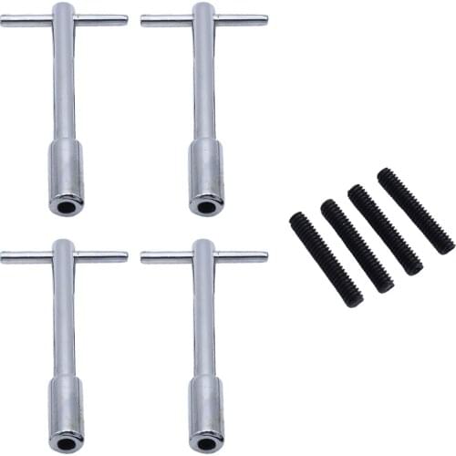 1Set Durable Valve Cover T-Bar Wing Nuts Bolts Automobiles Repair Accessories Supplies Tools for Chevy SBC Silver Black