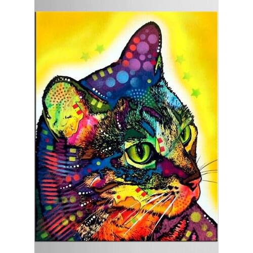 1 panel oil painting paint for home decor canvas painting Graffiti Kitty Wall Decor