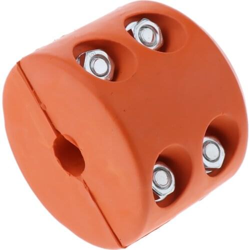 2pcs Rubber Winch Stopper Cable Saver with Wrench for ATV UTV Winches - Prevent Pulling, Bouncing & Fraying - Orange