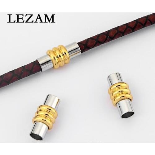 5 Sets Jewelry Findings 5mm Hole Magnetic Clasp Leather Cord Connector for Bracelet Necklace Jewelry Findings