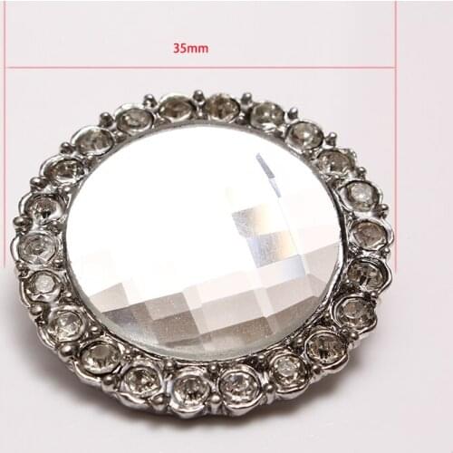 50PCS/LOT) Crystal Rhinestone Buttons Hooks ,Sewing Craft Buttons For Garment Accessory