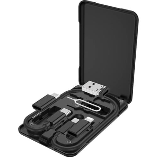 U86 Data Cable Adapter Bracket 3-in-1 Portable Easy Storage Fast Charging Cable Data Cable Portable Phone Holder for Travel