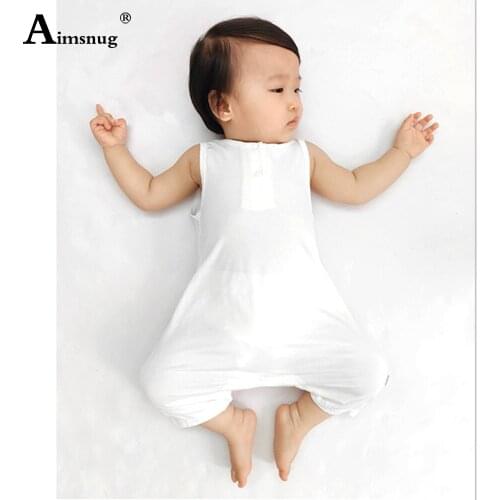 Aimsnug Unisex Boys Girls Blanket Sleepers Pajamas Sleeveless Rompers Children Toddler Sweet Onesie Sleepwear Kids Clothing 2021