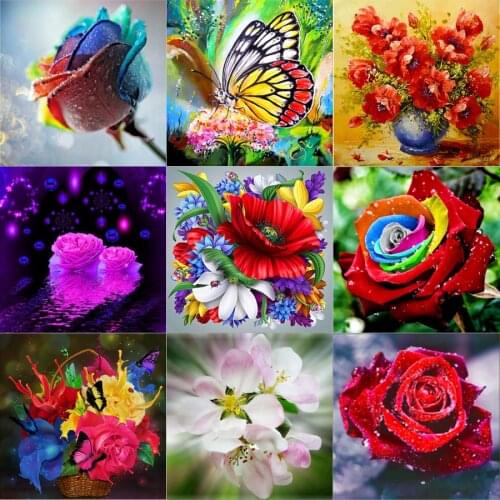 5d Diamond Painting Diy Beautification, Roses, Handmade Diamond Embroidery, Cross Stitch