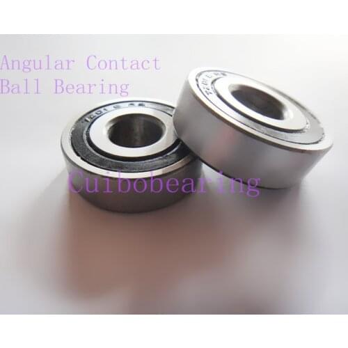 Free shipping 2pcs bearing 7209B 2RS angular contact ball bearing 7209 size:45X85X19mm
