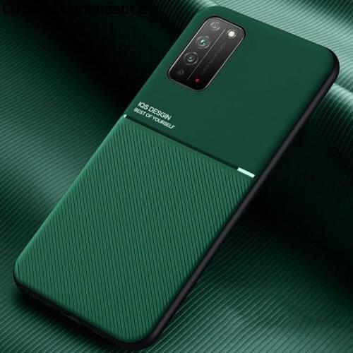 For Huawei Honor X10 case Soft Silicone Armor Built-in Magnetic Phone Cover For Honor 30 Lite 9X 9A Y9S Rugged Leather Coque