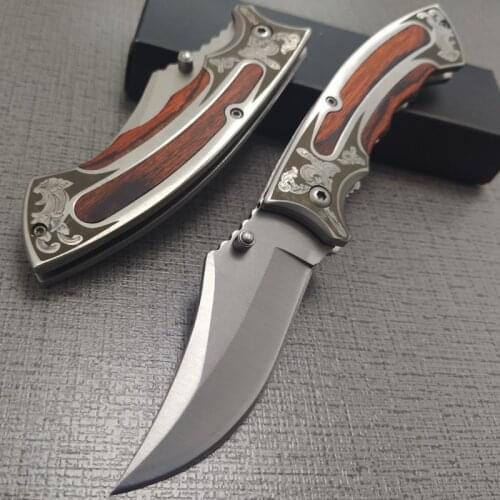 Damascus Knives Military Knife hunting straight blade rescue knife camping straight blade Mirror light tactical knife EDC tools