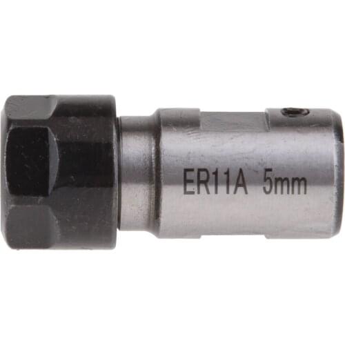 ER11 Collet Chuck Motor Shaft Extension Rod Spindle Inner 5MM For CNC Milling