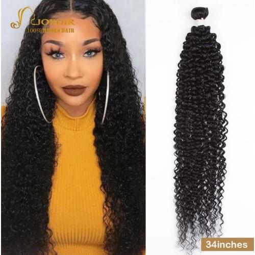 Joedir Pre-Colored Non Remy 1 Piece Mongolian Afro Kinky Curly Hair Human Hair Bundles Natural Color Weave Bundles Free Shipping