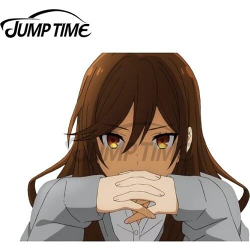 JumpTime 13 x 11.5 cm Hori Gendo Pose DIY Motorcycle Car Stickers Personality Vinyl Car Wrap Decal Scratch-proof Decoration