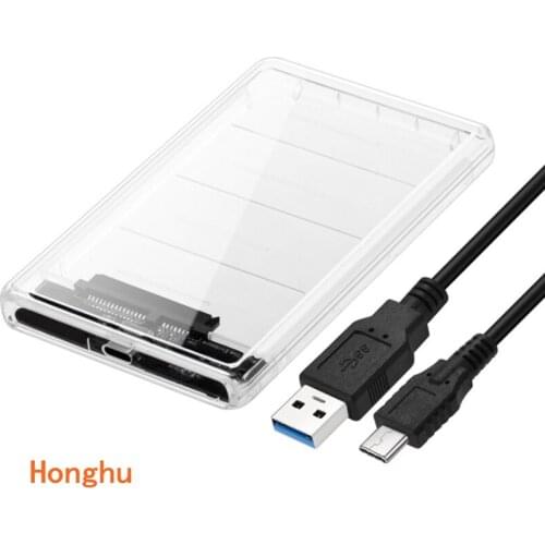 USB3.1 to Type-C HDD Enclosure of 2.5" Hard Disk Case SSD SATA3 to USB 3.0 Box Type C HDD Case Gen2 6GBp/s SSD Mobile