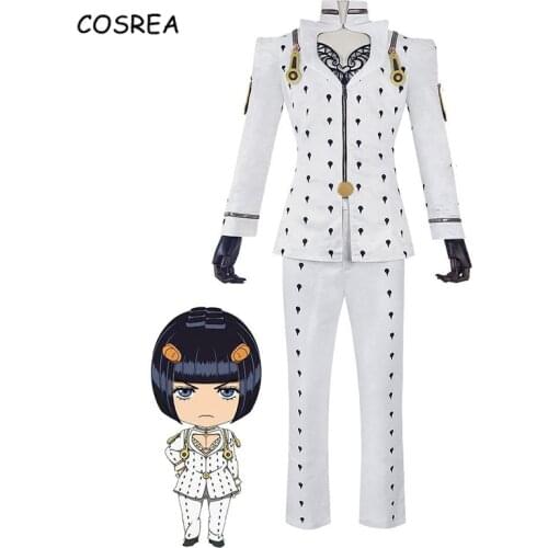 Anime JoJos Bizarre Adventure Bruno Bucciarati Cosplay Costumes Golden Wind Jojo Full Set Outfits Men Women Halloween Uniform