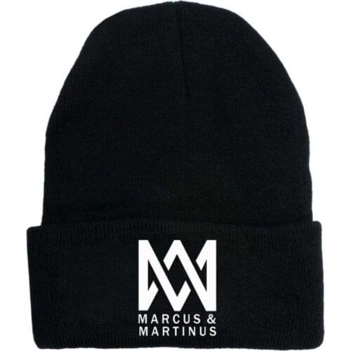 Marcus&martinus hats men women winter warmer knitted beanie letters cap daily Casual Bonnet gorro