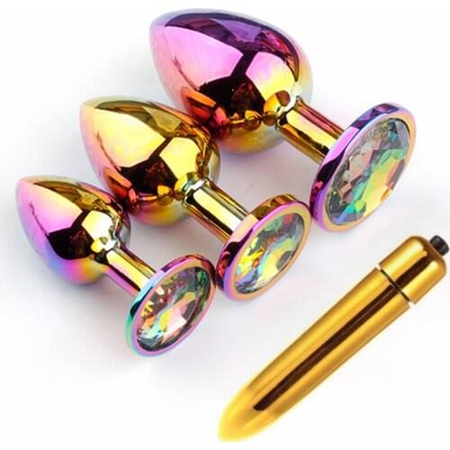 Metal Anal Butt Plug Prostate Massager Erotic Bullet Vibrator Sexo Dildo Adult Sex Toys For Women Men Gay Masturbator Sexy Shop