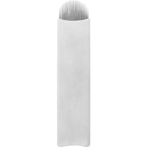 Microblading Tattoo Needles 10Pcs 21U 3D Embroidery Eyebrow Lip Eyeliner Permanent Makeup Blades Tattoo Manual Pen Inks Supply