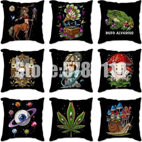 Cartoons Pattern Home Decorative Cushions Pillowcase Polyester Cushion Cover Throw Pillow Sofa Decoration Car Sofa Pillowcover