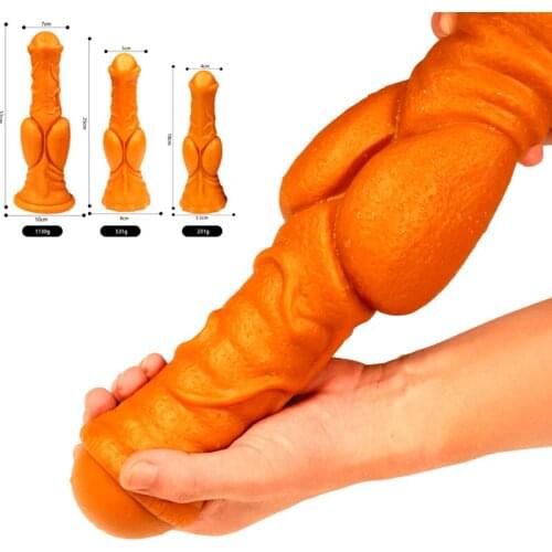 Soft Huge Realistic Dildo Animal Penis With Suction Cup Lesbian Toys Vaginal Masturbation Anus Dildos Sex Toys For Men Woman
