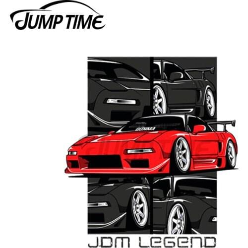 Jump Time 13 x 9.8cm For NSX JDM Legend Car Stickers Graffiti DIY Motocycle Personality Laptop Race Car Decoration Window Decal