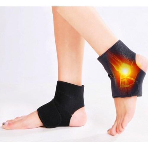 1 pair Adjustable Tourmaline Self Heating Knee Braces Sleeve Therapy Knee Pads Support for Winter Thermal Foot therapy