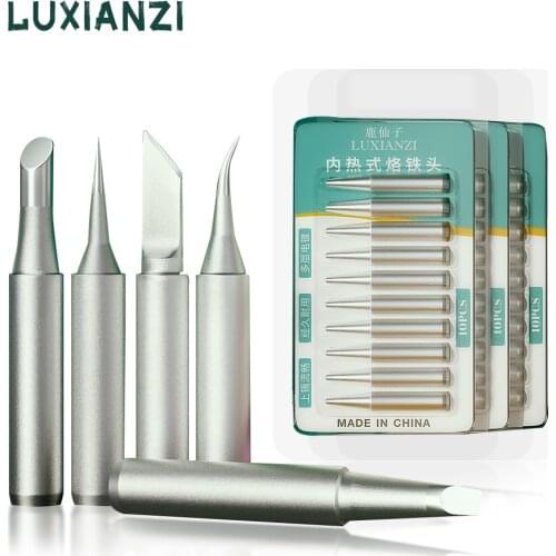LUXIANZI 1Pc 900M Welding Tips Copper solder iron tip K/1.5K/IS/B/2.4D For 936 Rework station Repair Tool Soldering Iron Head