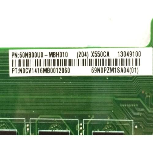 New X550CA Motherboard REV2.0 60NB00U0-MBH010 w/ i3-3217u CPU & 4G RAM 90NB00U0-R00140 for ASUS X55CC mainboard free ship