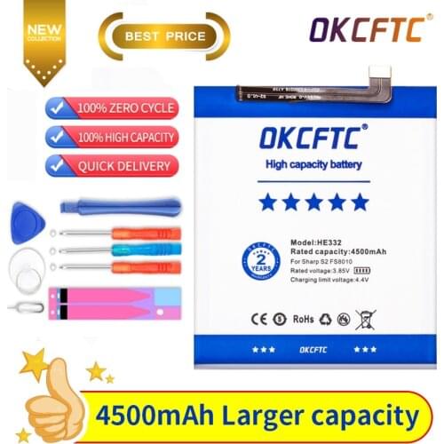 Original 4500mAh HE332 Replacement Battery For Sharp S2 fs8010 Aquos S2 FS8018 S3 Mini S3mini Mobile Phone Batteries Accumulator