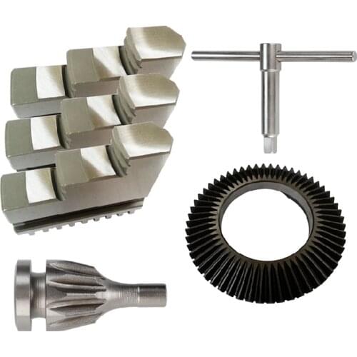 80, 100, 125, 130, 160, 165, 200, 250, 300, 350, 500 three-jaw chuck parts, bevel gear, bevel screw