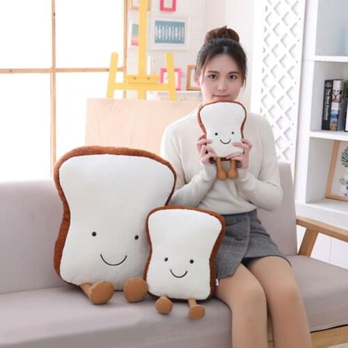 Toast Bread Hug Pillow Bed Cartoon Food Toy Toast Bread Pillow Cute Cartoon Food Plush Cushion