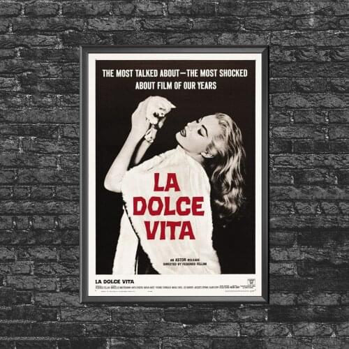 La Dolce Vita Movie Poster Wall Painting Home Decoration (No Frame)