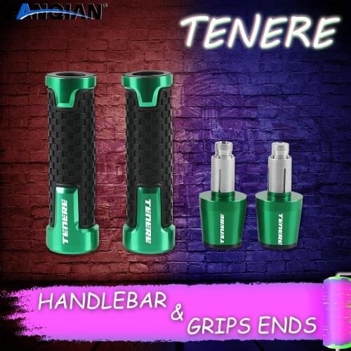 LOGO whit "Tenere" For YAMAHA Tenere 700 900 1200 ALL YEAR Motorcycle CNC Handlebar Grips and Handlebar Grips ends Accessories