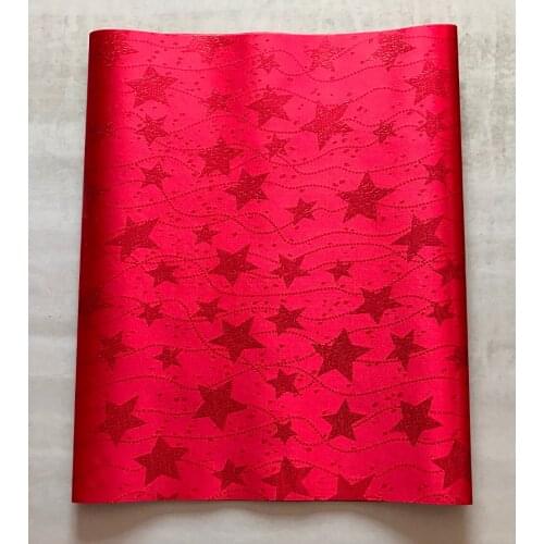 Sego Headtie High Quality African Headtie,Star Design African Gele&Ipele 2pcs/pack Red Color Nigerian Wedding and party Headties