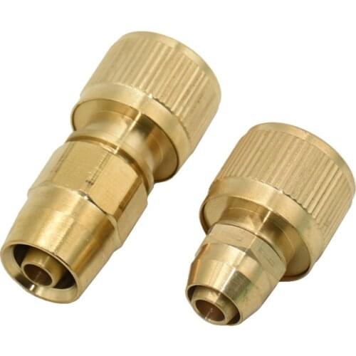 3/8" hose Quick Connector Brass Water gun connector Garden Irrigation hose Water sprinkler copper Adapter 1pcs