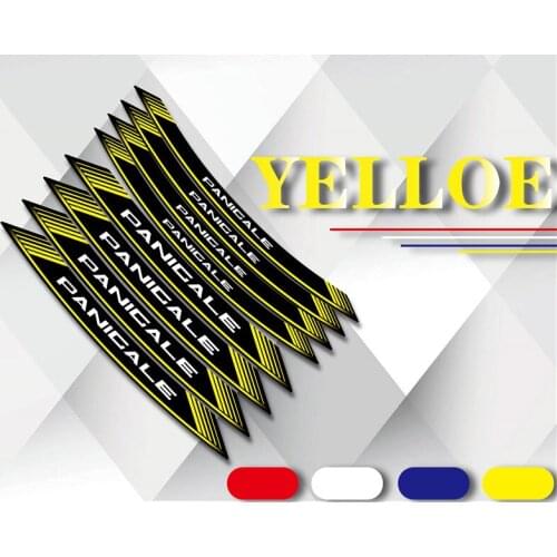 Motorcycle Reflective Waterproof Stripe Wheel Decals Sticker Front Rear Tires LOGO Stickers Set For DUCATI Panigale