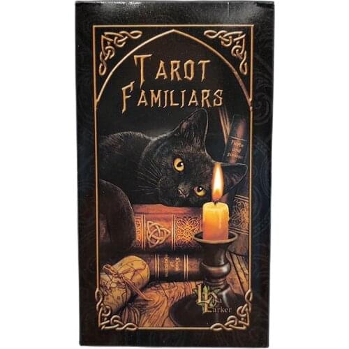 Tarot Familiars Divination Fate Gameplay Playing 78 Sheet Tarot Cards Deck Family Entertainment Board Game With QR Guidebook