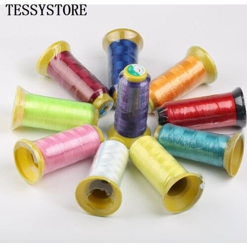 TESSYSTORE 1pcs Color Cotton Thread Three Shares Super Tiny Sewing Machine Thread Tassel Beads Nylon Cords Jewelry Making Tools