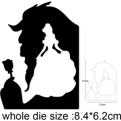 Girl Princess Flower Metal Cutting Dies Stencils For Scrapbooking dies DIY Crafts Album Cards Making Embossing Die Cuts 2020 New