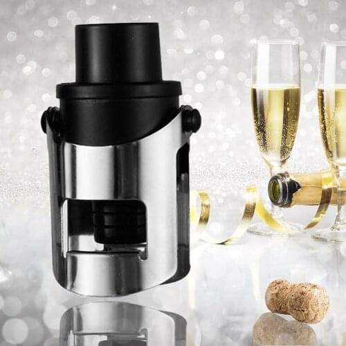 Champagne Bottle Stopper Vacuum Retain Freshness with Pressure Pump Keep Fizz Bubbly Red Wine Prosecco Sparkling Wine Stopper