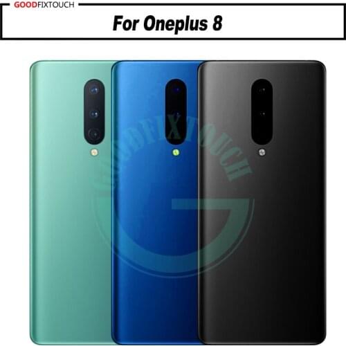 High quality For Oneplus 8 oneplus8 Battery Cover back cover Back Housing Door with camera glass lens
