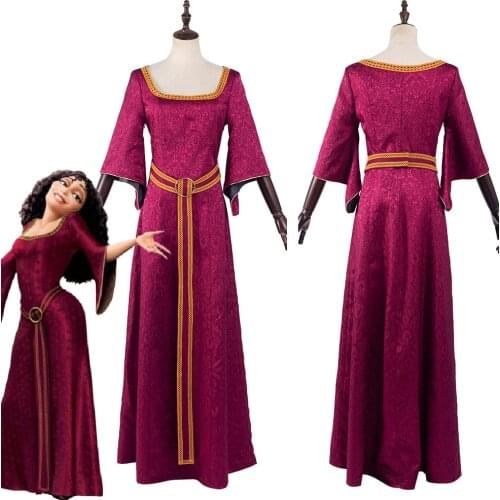 Mother Gothel Cosplay Costume Outfits Halloween Carnival Suit