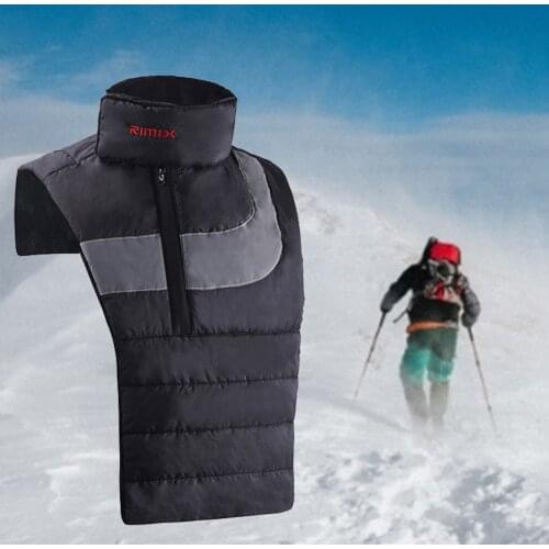 Winter Extended Scarf Water-resistant Neck Warmer Reflective Lengthened Hiking Scarves For Motorcycling Snowboarding Riding Vest