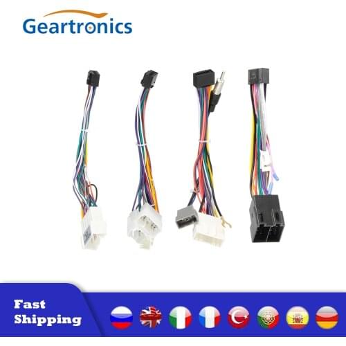 2 Din Car Android Radio Cable 16P Power Connector for Android Host Connector Transfer Tail Line Android Navigation Dedicated