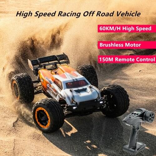 60KM/H High Speed Brushless Off Road RC Car 4WD Independent Hydraulic Shock Absorber 150M Remote Control Electric Buggy Car Toy