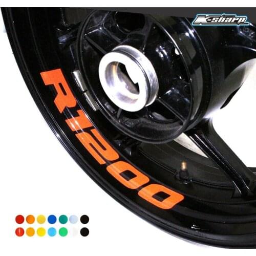 8 X CUSTOM INNER RIM DECALS WHEEL Reflective STICKERS STRIPES FIT BMW R 1200