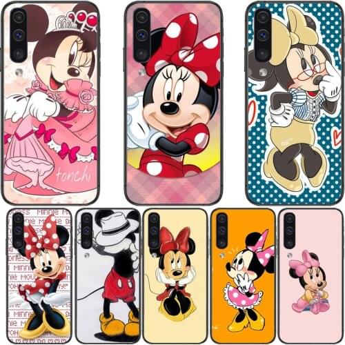 Minnie Shy Mouse Phone cover hull For SamSung Galaxy S8 S9 S10E S20 S21 S5 S30 Plus S20 fe 5G Lite Ultra black soft case