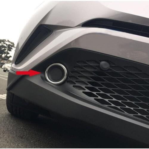 Car styling ABS Chrome Exterior Front Bumper Side Grille Cover Trim For Toyota C-HR CHR 2016-2017