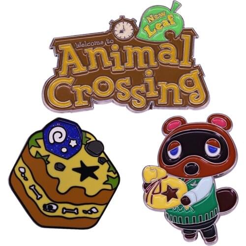 New Horizons with Animals Isabelle Marshal Enamel Brooch Pins Badge Lapel Pin Brooches Collar Jeans Jacket Fashion Jewelry