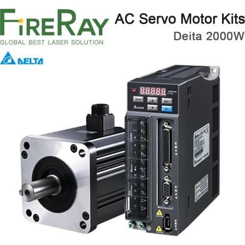 FireRay Delta Servo Set 2000W Driver ASD-B2-2023-B+ECMA-E21320RS Motor